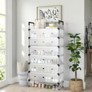 7 Layers Shoe Rack With Transparent Cover