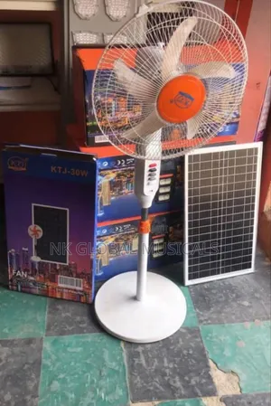 Rechargeable Solar Fan With Solar
