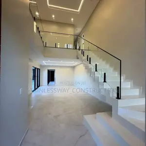 Staircase Glass Handrail With Spigot Stand