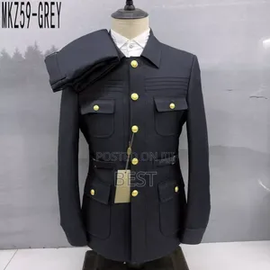 Men Quality Safari Long Sleeve Suit