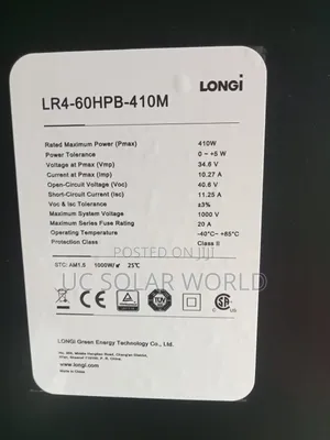 410w Longi Solar Panel