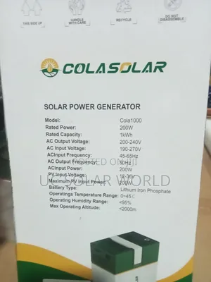 1kwh Cola Solar Generator