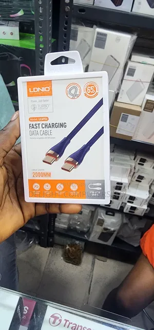 Ldnio Type C to Type C 2m Super Fast Charging 65w Usb Cable