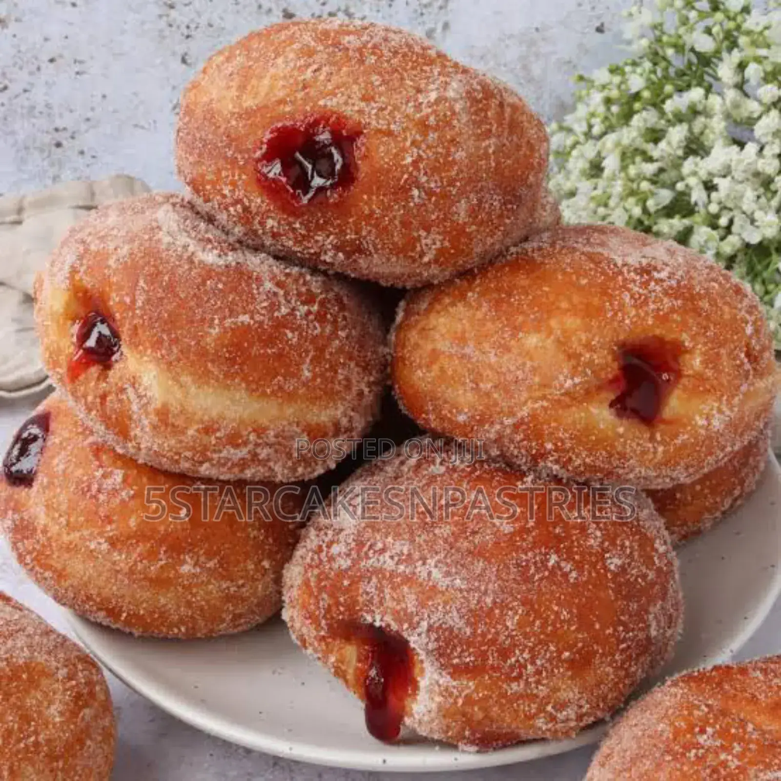 Doughnut, Small Chops, Chicken Pie, Meat Pie, Available