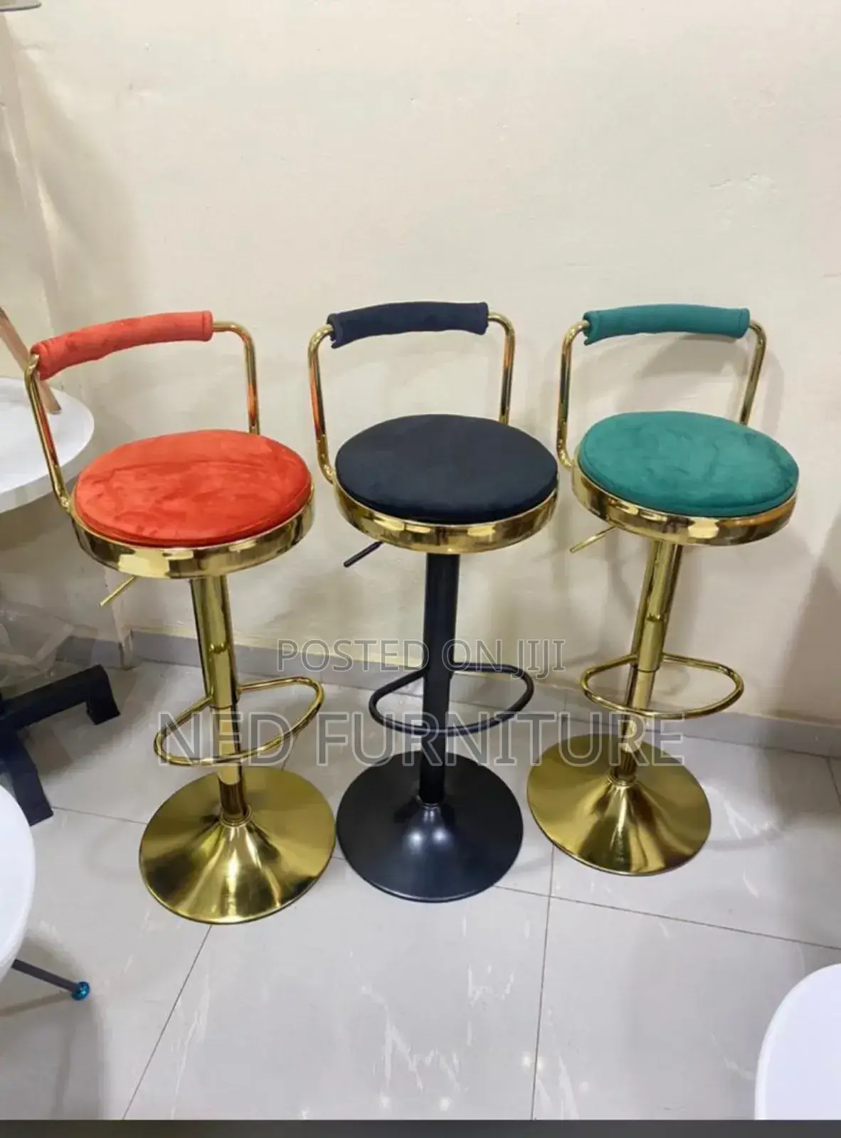 Quality Fabric High Bar Stool