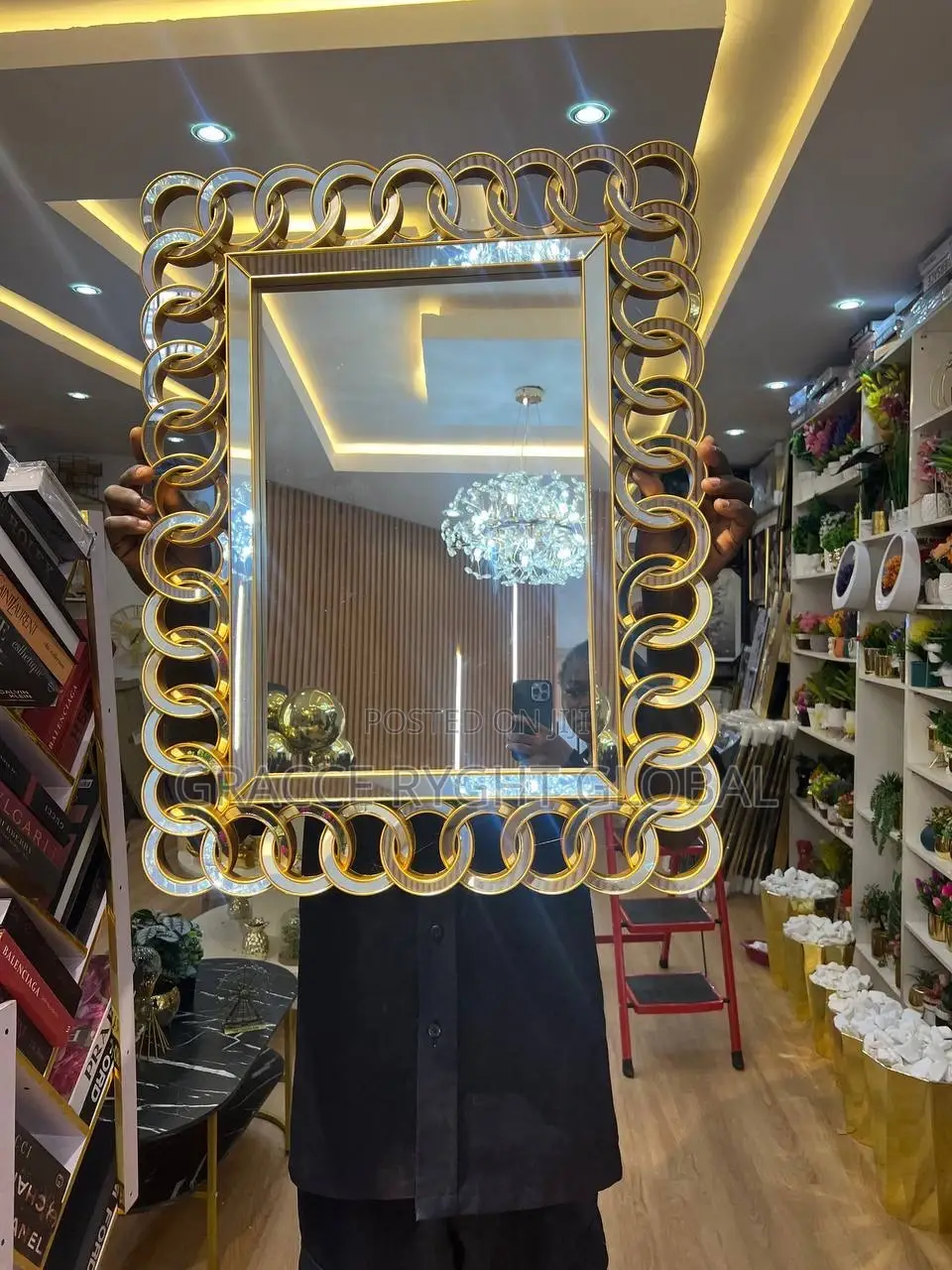 Luxury Rings Edges Decor Mirrors