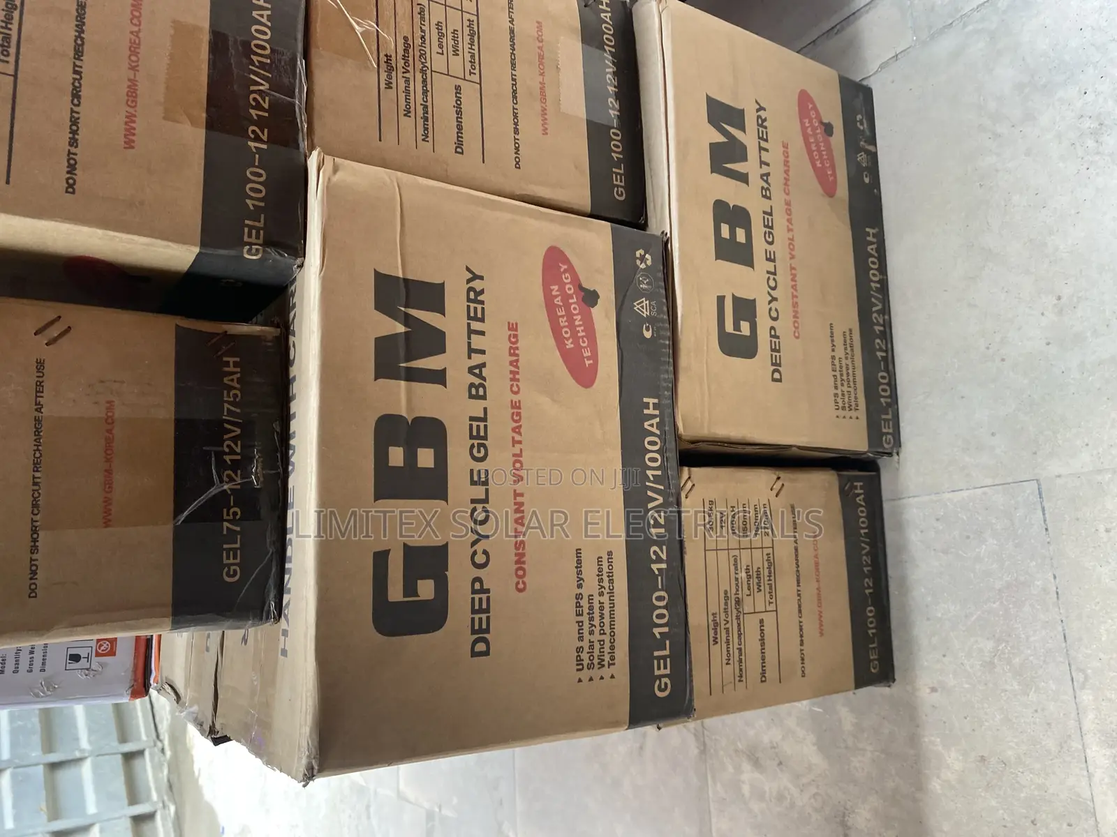 High Quality GBM Gel Solar Battery