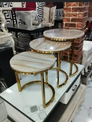 3-in-1 Marble Stool Set