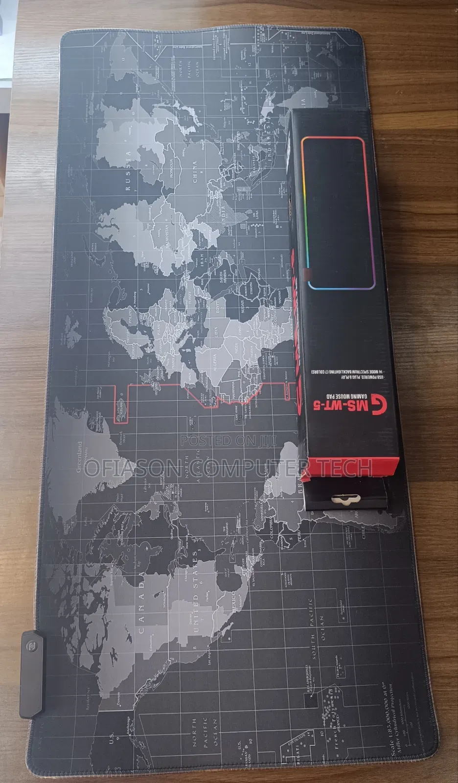 World Map Design Mouse Pad