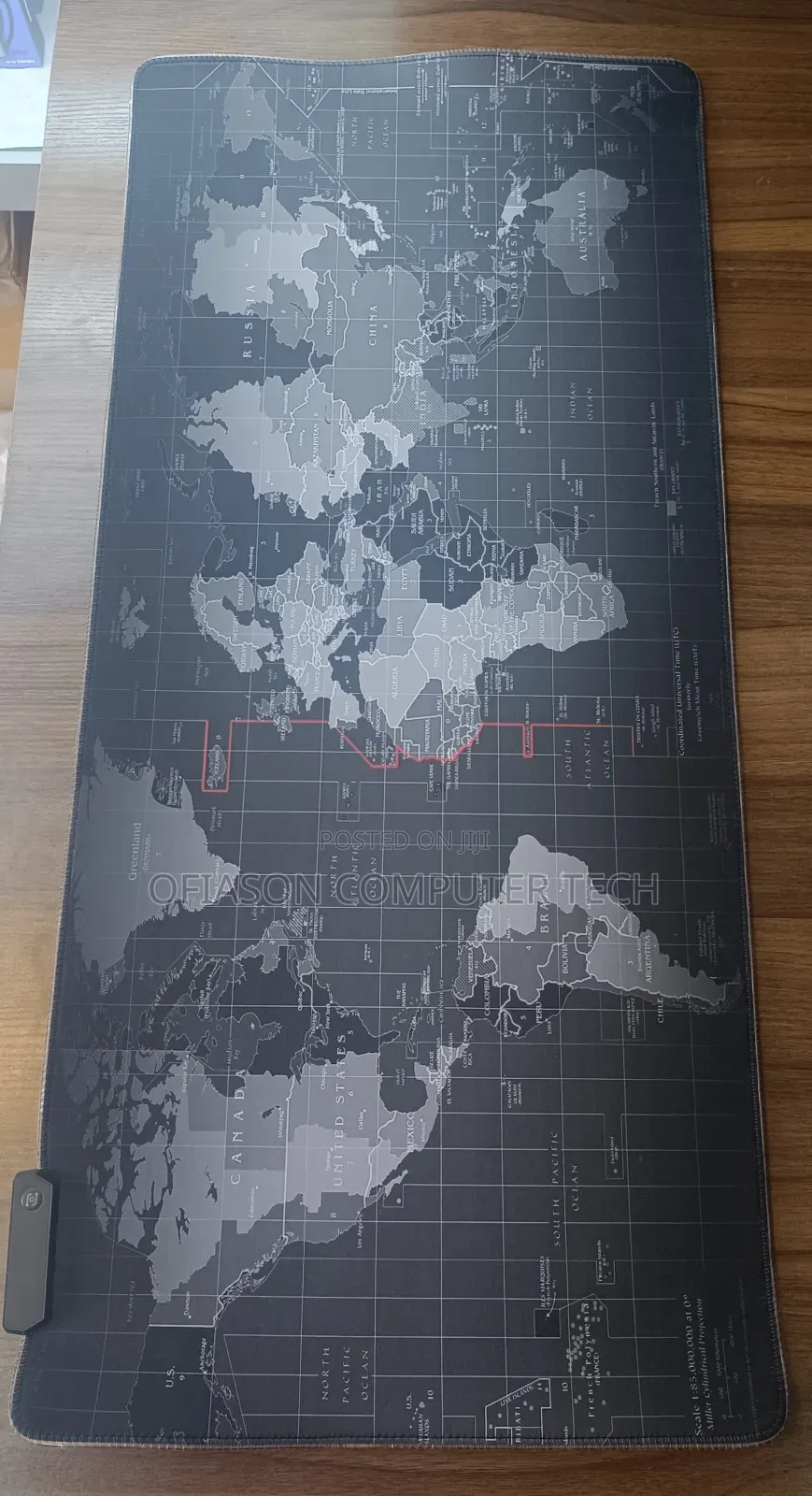 World Map Design Mouse Pad
