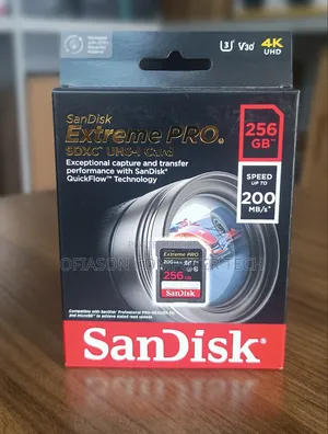 Sandisk Extreme Pro SDXC Uhs-I Card 256gb