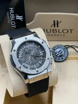 Original Hublot Black Rubber Strap Watch Available