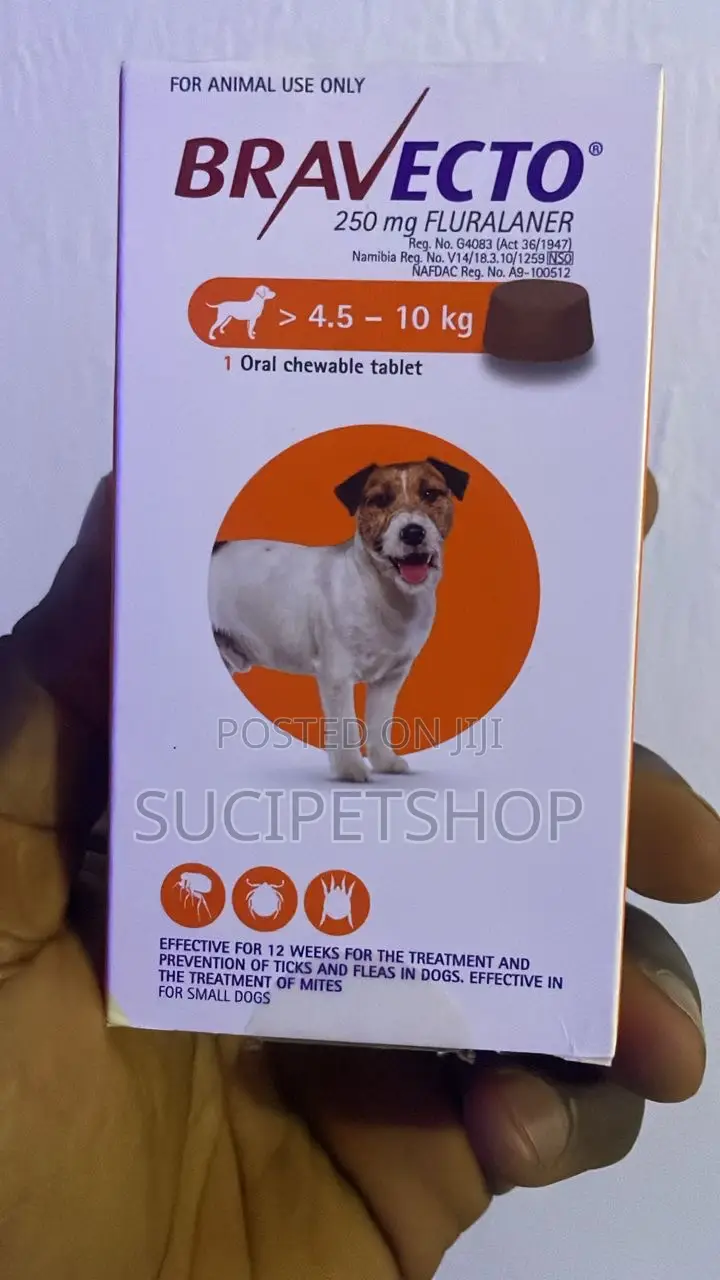 Bravecto Chewable Tablet for Ticks and Fleas 4.5-10kg