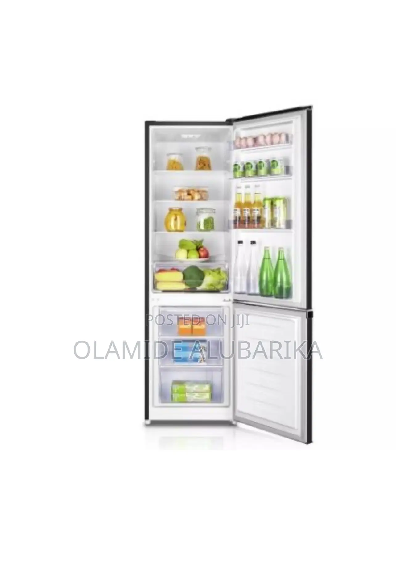 Fridgemaster 265litters 55cm/180cm Black70/30 Fridge Freezer