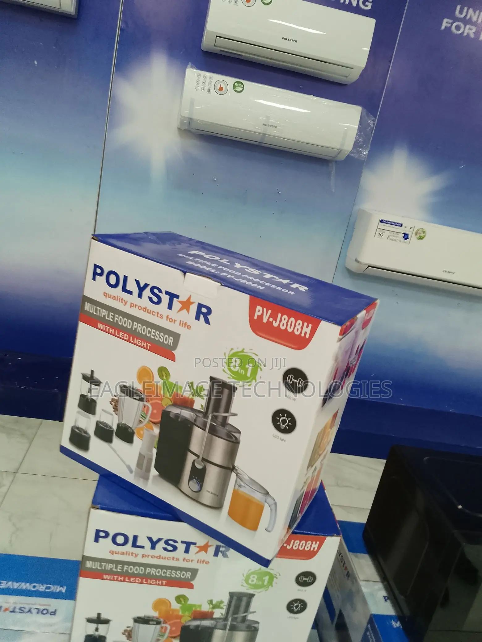 Top-Grade Polystar 8-in-1 Juice Food Processor(Pv-J808h)
