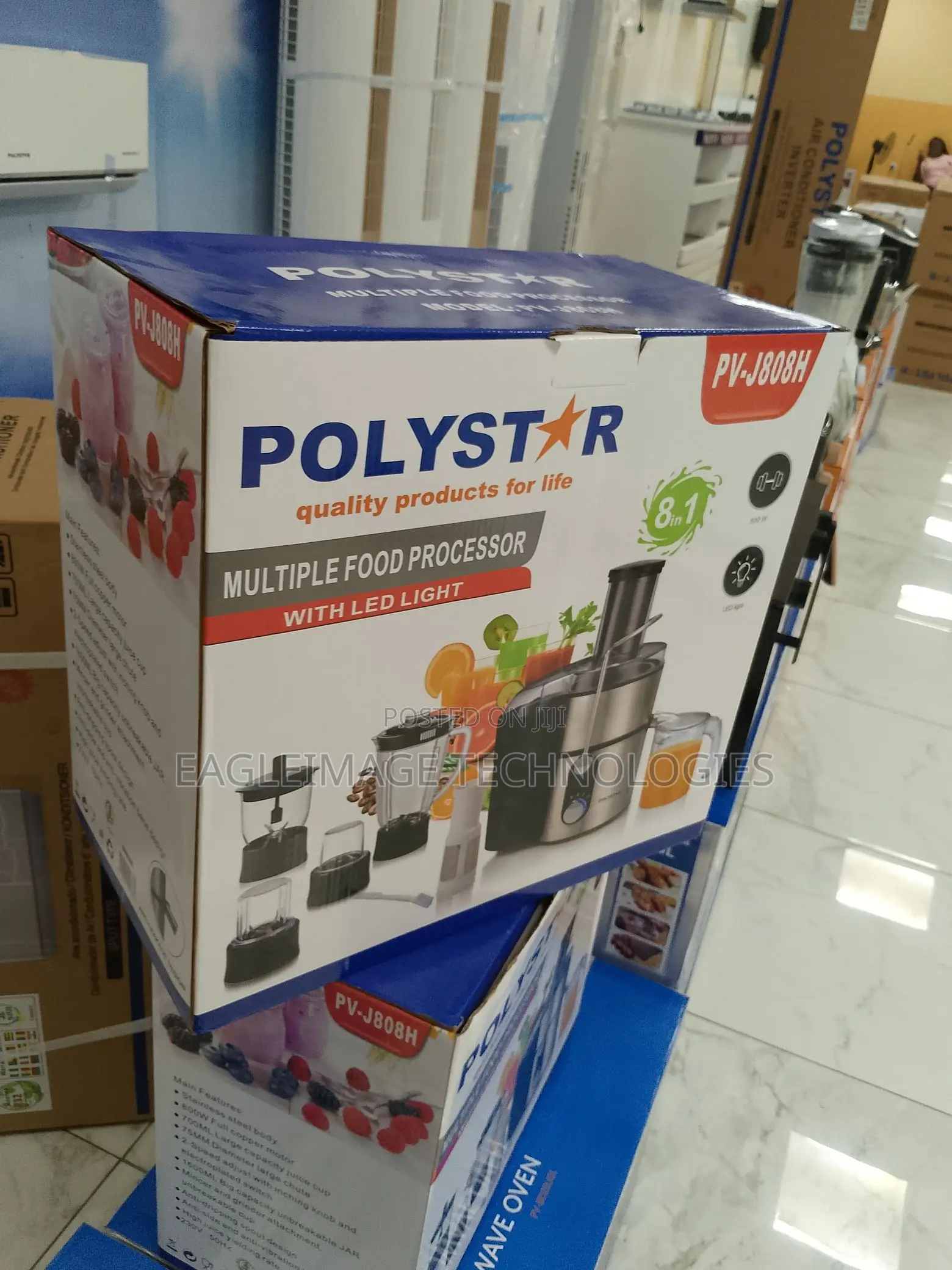 Multi-Functional Polystar 8-in-1 Juice Food Processor