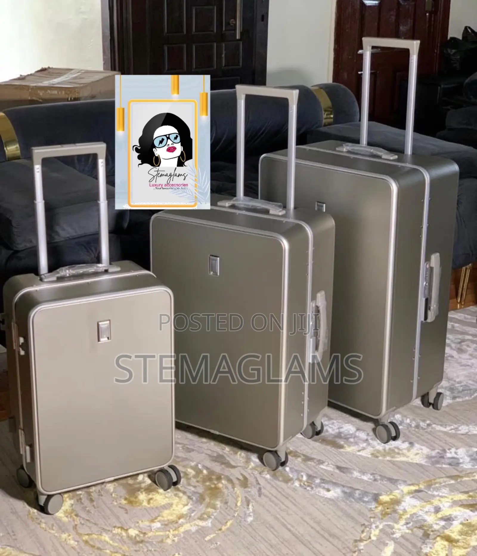 Aluminum Multifunctional Suitcase, Design for Travel