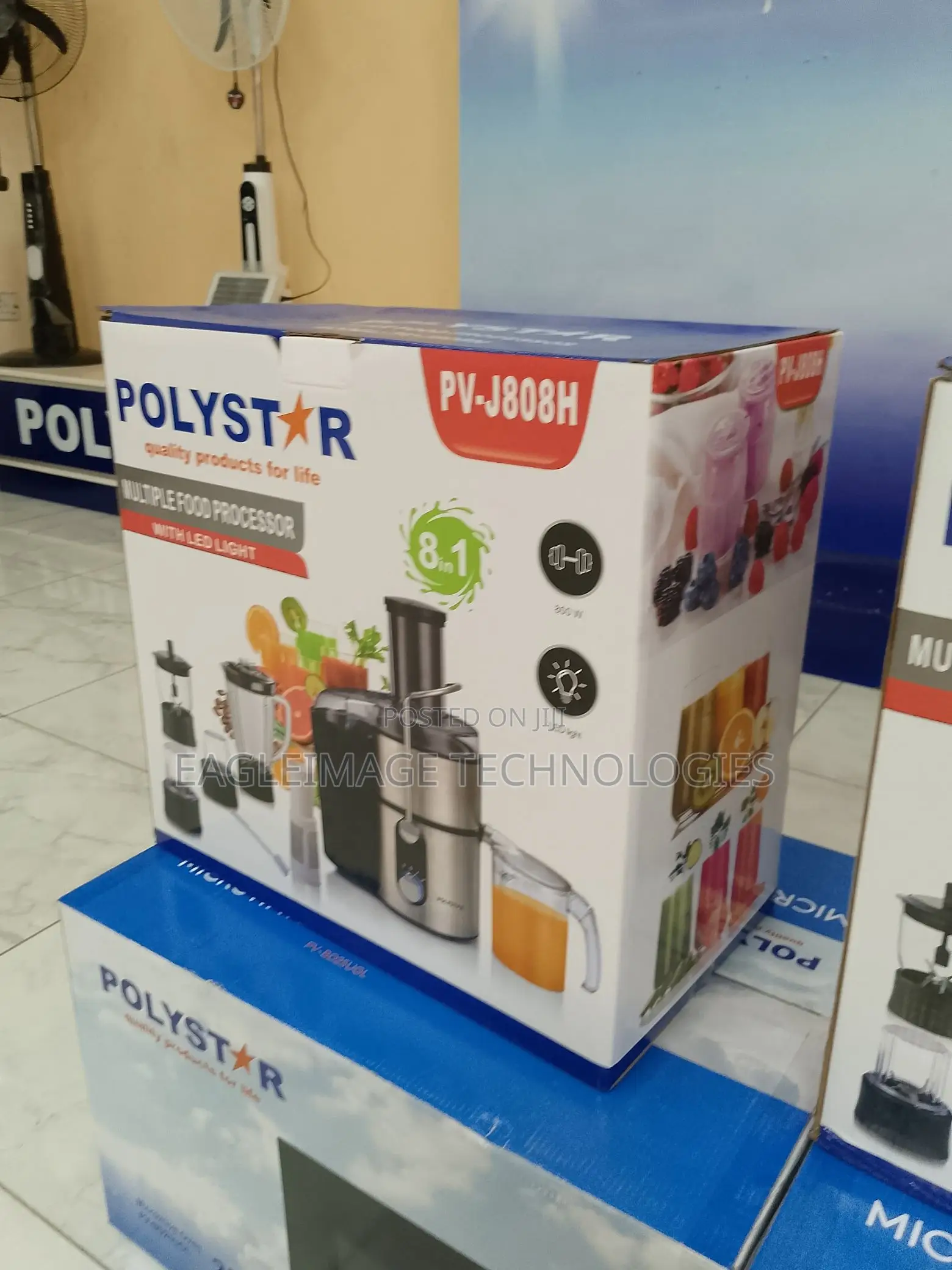 Super Quality Polystar 8-in-1 Juice Food Processor(Pv-J808h)