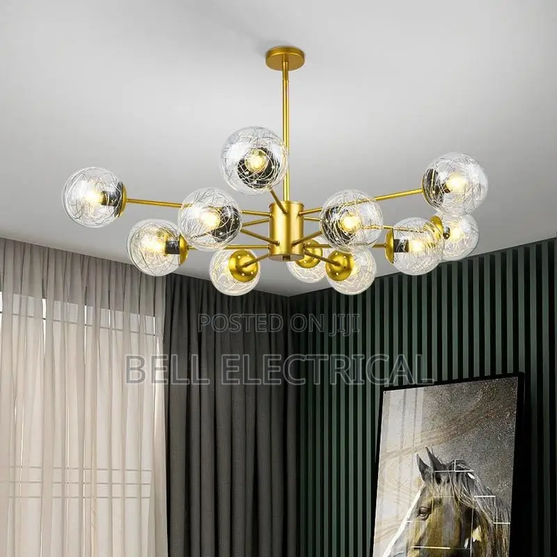 Luxury Gold Spider Chandelier
