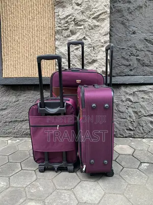 Purple Travel Luggage 3 Set