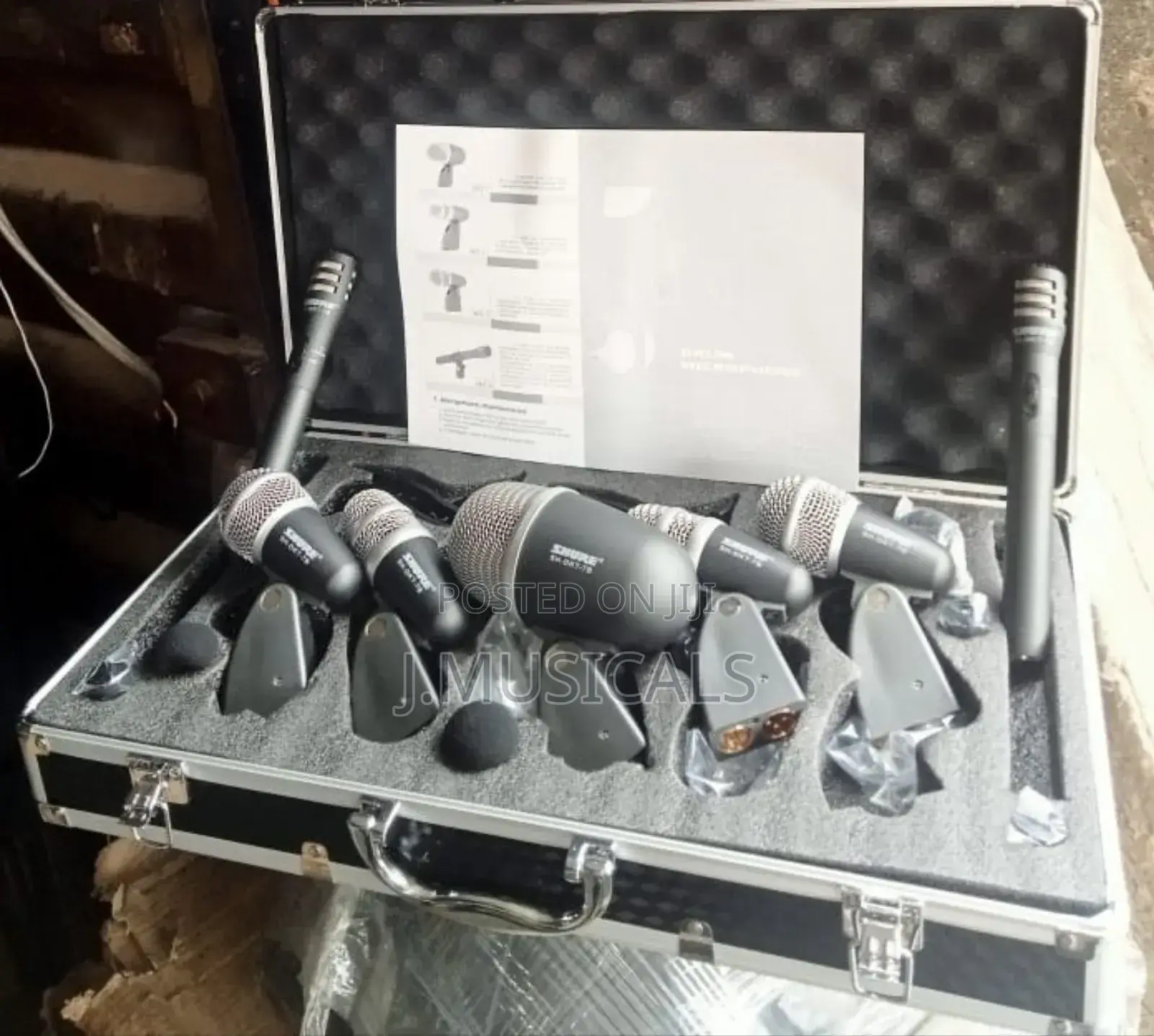 Shure Condenser 7 Set Drum Mic.