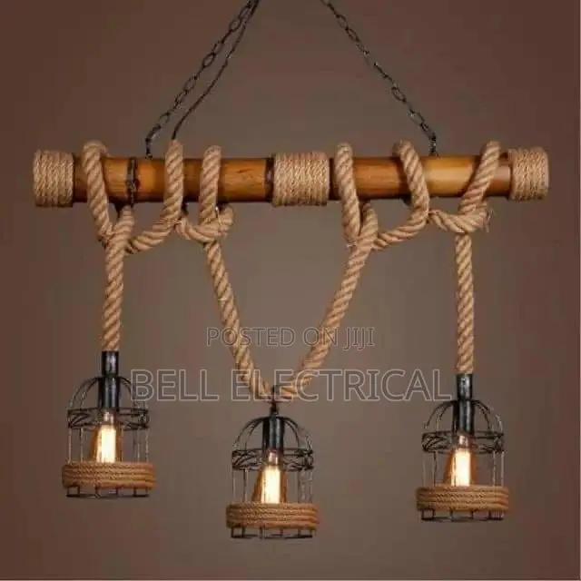Rustic Rope Chandelier