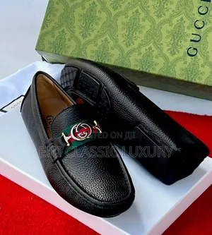Original Luxury Men's Loafers Shoes Gucci Available