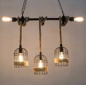 Rustic Rope Pendant Chandelier