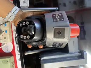 Triple Lens Solar PTZ Camera With Memory Card