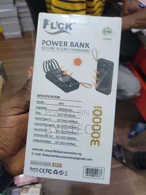 Flick Powerbank Solar 30000mah