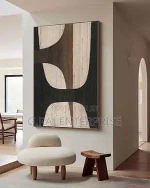 Affordable Art In Lagos 32/60 Inches Wall Brown Art