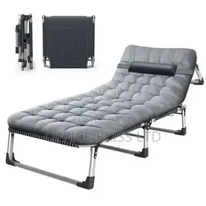 Outdoor Camping Folding Bed With Mattress Cot