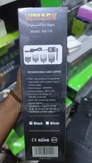 Wmark Rechargeable Cord/Cordless Hair Clipper With Base