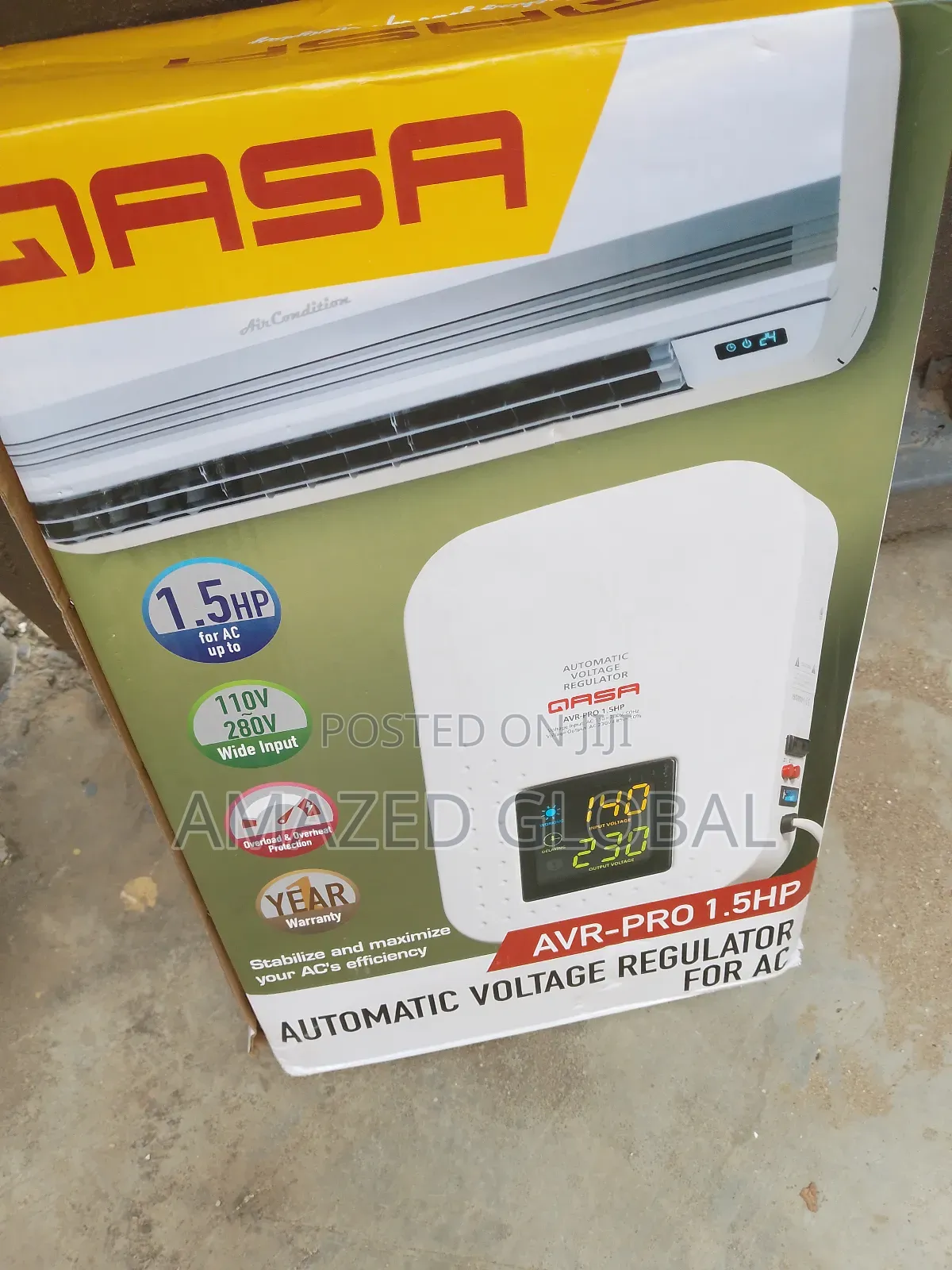 Qasa Avr-Pro 1.5hp Stabilizer