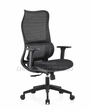 Mesh and Fabric Ergonomic Swivel Chair With Lumbar Support