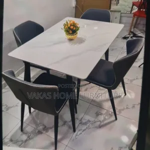 4 Seater Marble Top Dinning Table