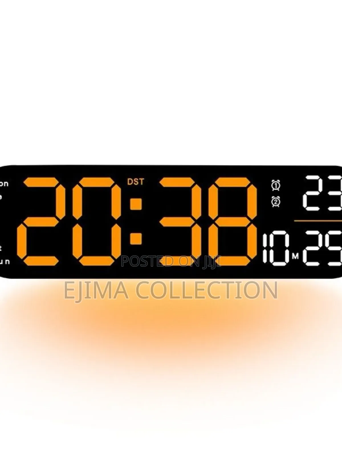 Led Display Ambience Wall Clocks With Light On