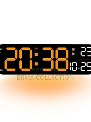 Led Display Ambience Wall Clocks With Light On
