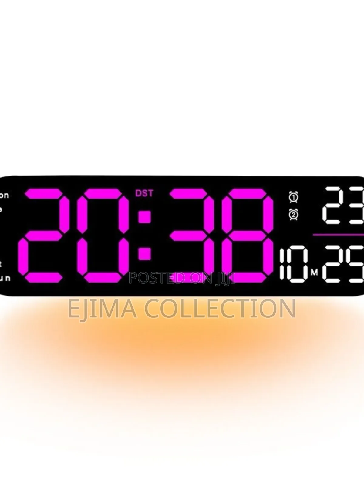 Led Display Ambience Wall Clocks With Light On