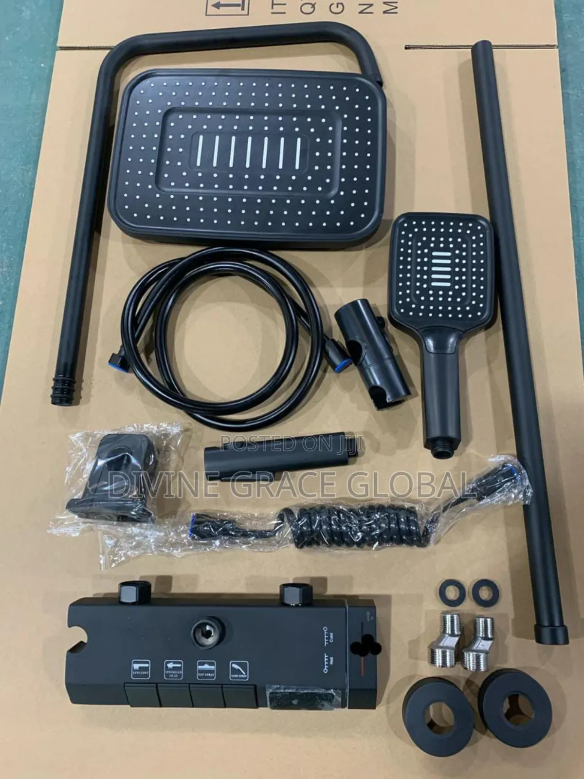 Black Shower Set