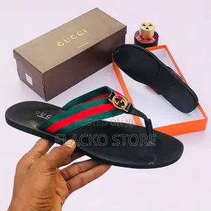 Original Gucci Leather Slippers
