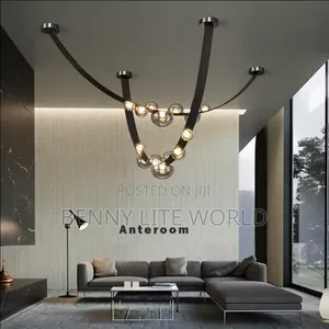 Led Belt Dropping Chandelier Light With 3 Different Colors Warm White