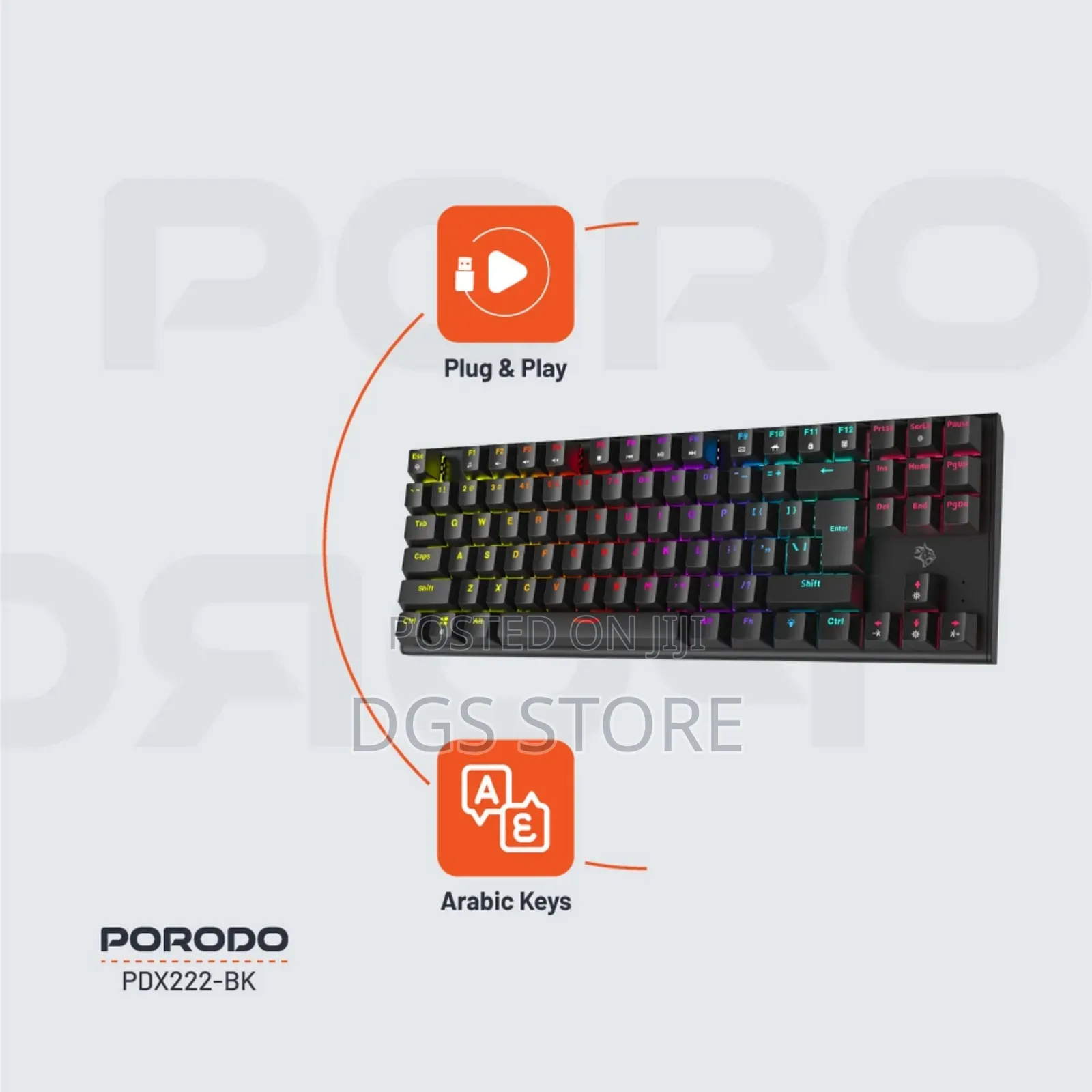 Porodo TKL Pdx222 Mechanical Keyboard