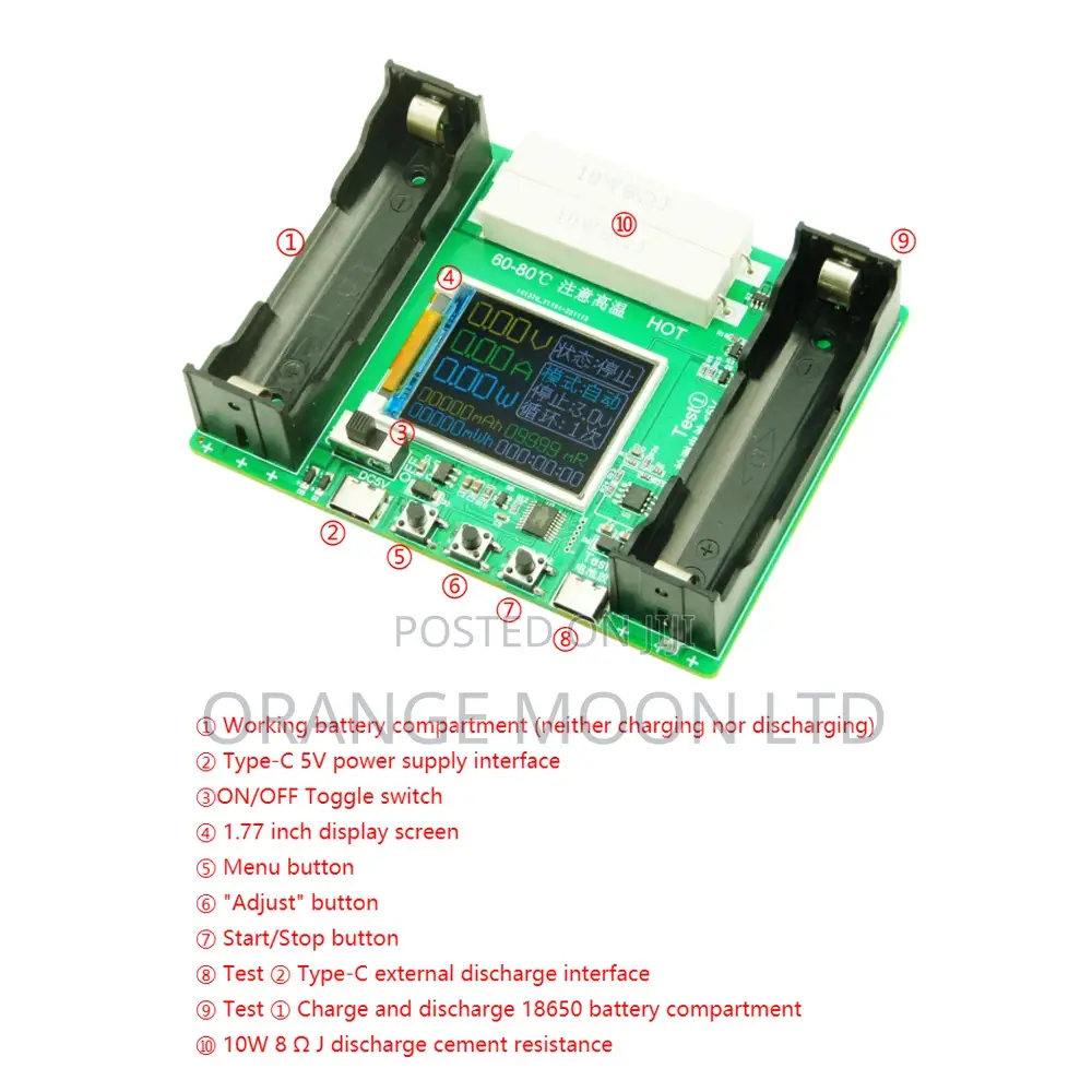 Battery 18650 Lithium Battery True Capacity Tester Module