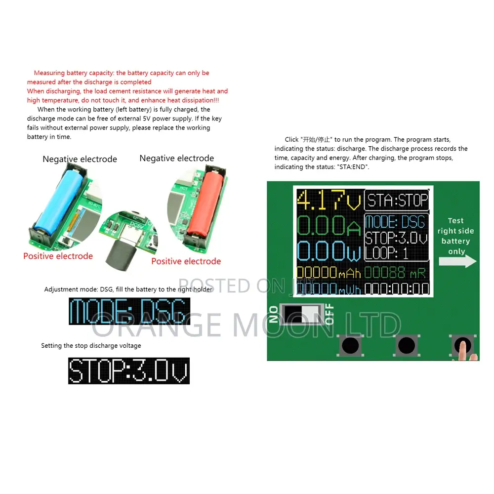 Battery 18650 Lithium Battery True Capacity Tester Module