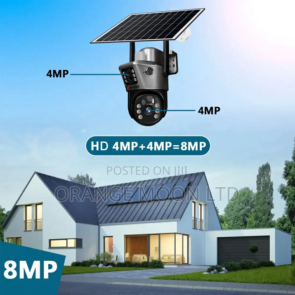 8mp 4g Dual Lens Dual Screen CCTV Camera - V380