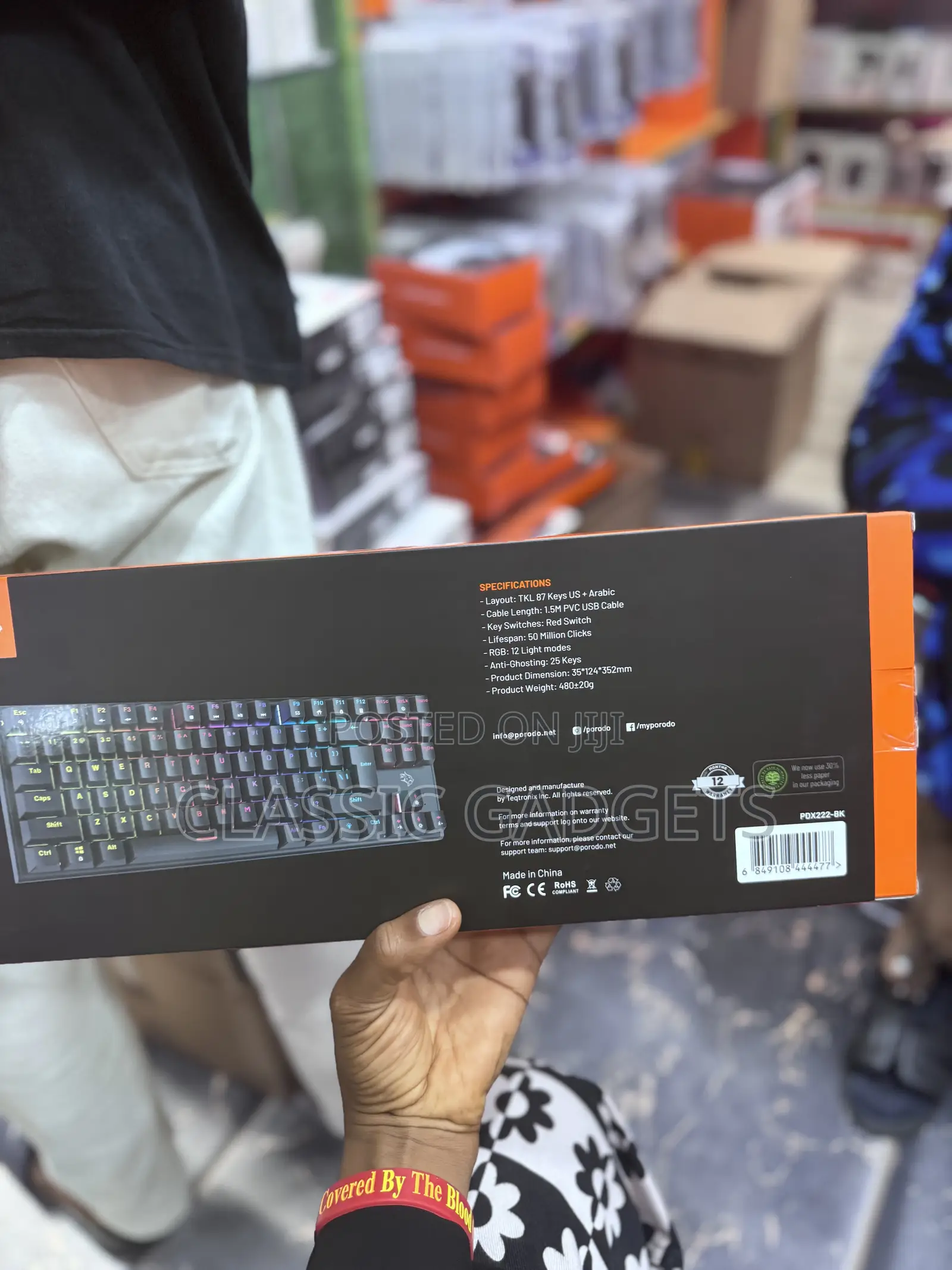 Porodo Pdx222 Gaming TKL Mechanical Keyboard