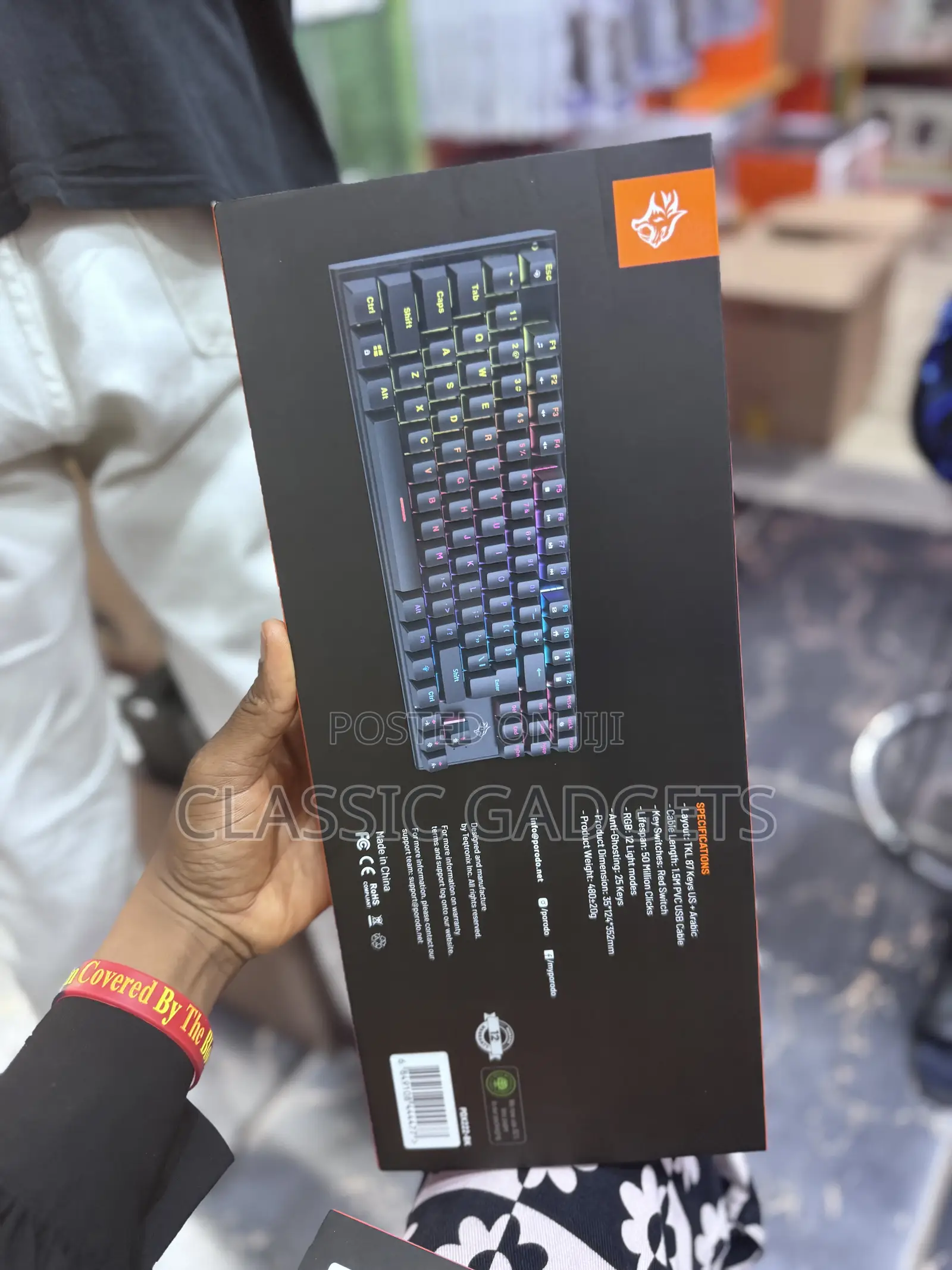 Porodo Pdx222 Gaming TKL Mechanical Keyboard