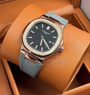 Patek Philippe Grey. Rubber-Strap