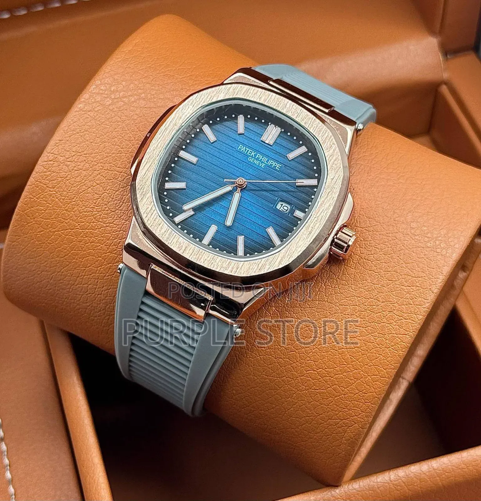 Patek Philippe Grey. Rubber-Strap